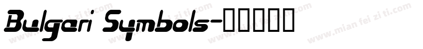 Bulgari Symbols字体转换